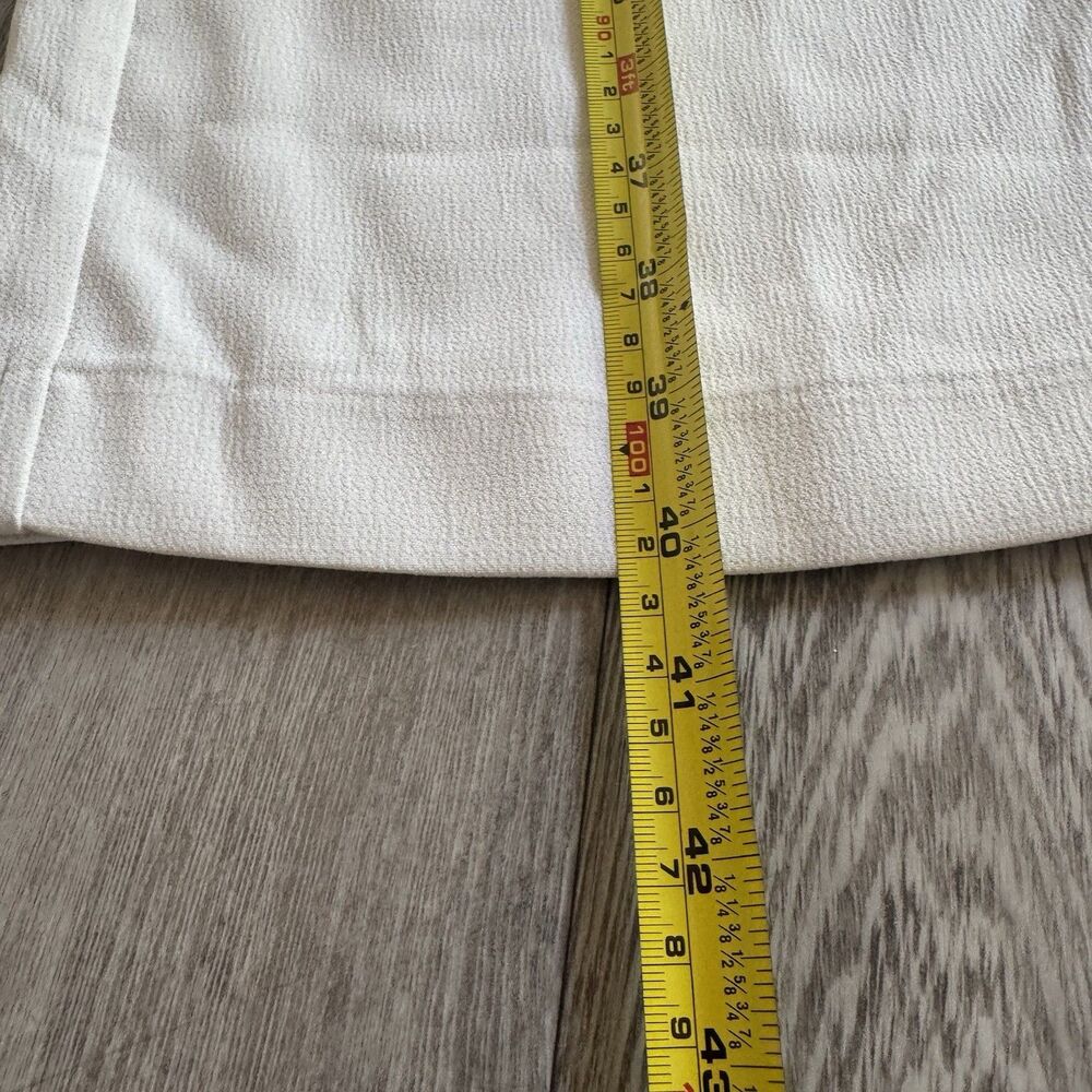 Song of Style Jumpsuit Cream Wide Leg Sleeveless Pleated Size Large Quiet Luxury - Picture 6 of 14